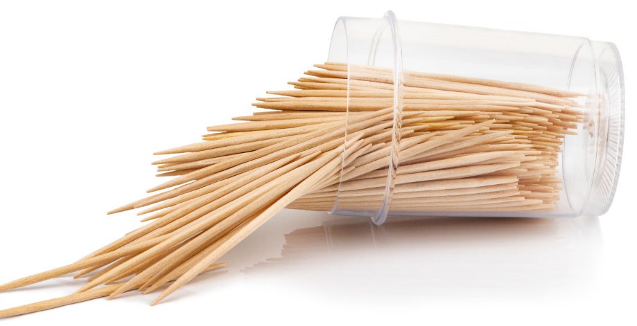Jar of toothpicks